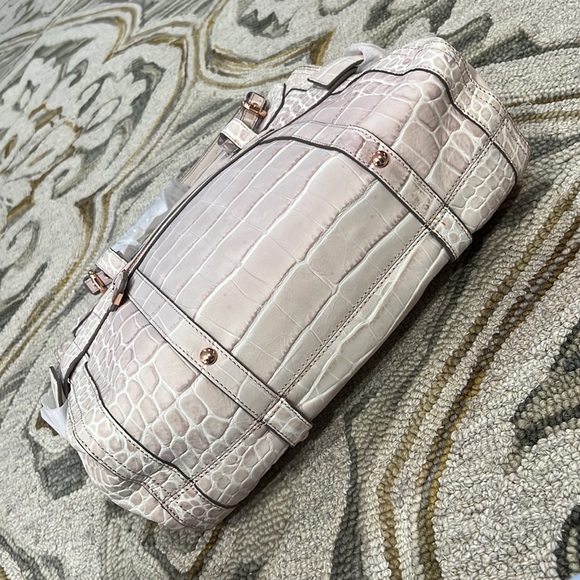 💕 Kooba gorgeous light pink rose gold handcrafted leather xlarge satchel nwot💕 - Picture 5 of 16